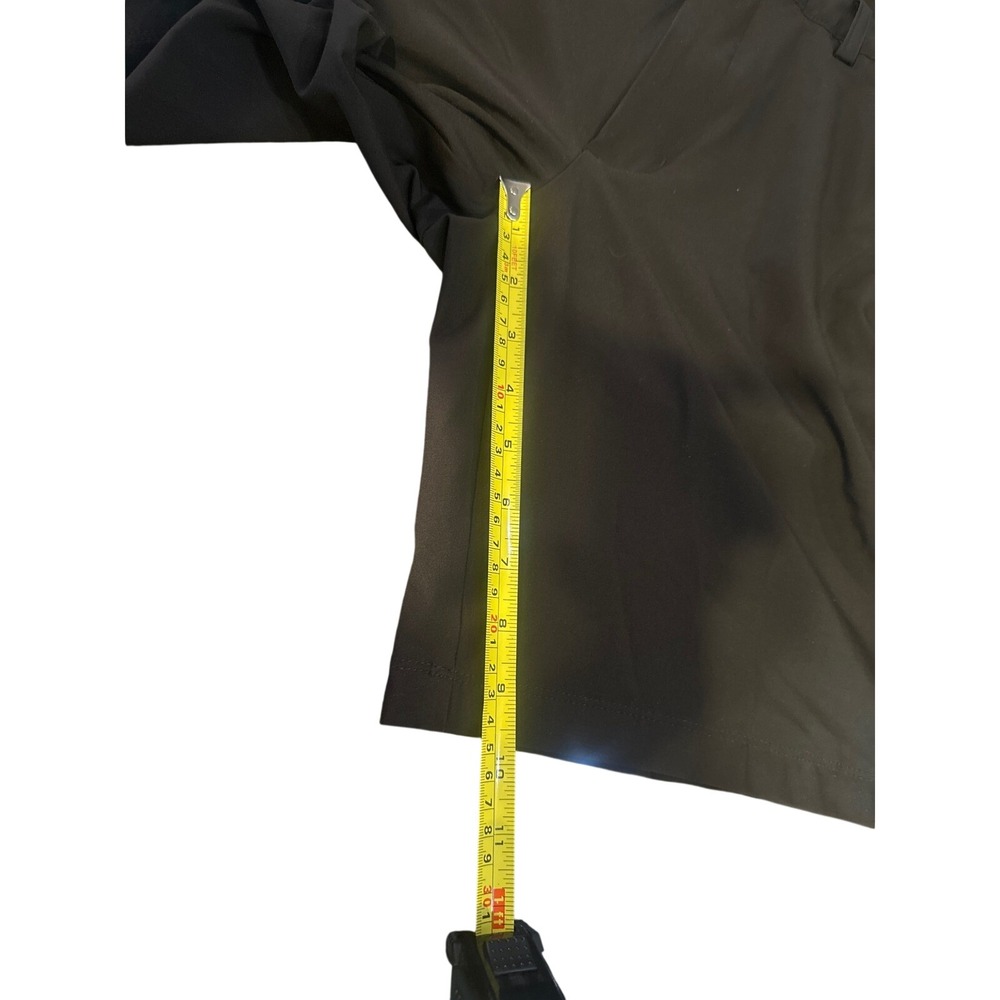 Greg Norman Shark Mens Black Performance Golf Shorts Size 34 Stretch Flat Front - Picture 7 of 7